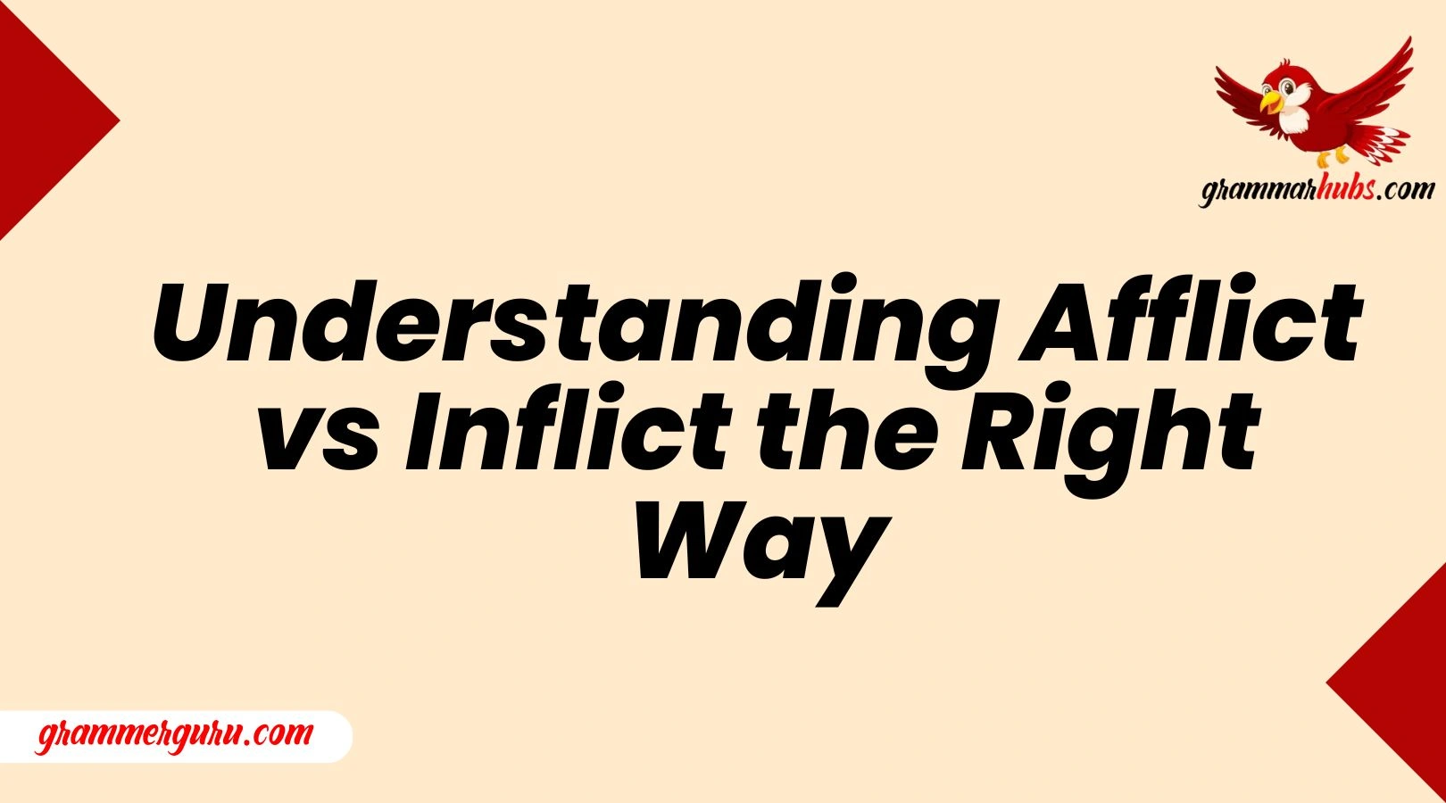 Understanding Afflict vs. Inflict the Right Way